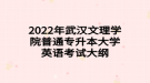 2022年武漢文理學(xué)院普通專升本大學(xué)英語(yǔ)考試大綱