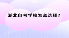 湖北自考學(xué)校怎么選擇？
