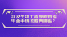 武漢生物工程學(xué)院自考畢業(yè)申請流程有哪些？