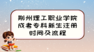 荊州理工職業(yè)學院成考?？菩律詴r間及流程