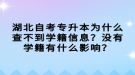 湖北自考專升本為什么查不到學(xué)籍信息？沒(méi)有學(xué)籍有什么影響？