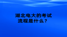 湖北電大的考試流程是什么？