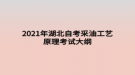 2021年湖北自考采油工藝原理考試大綱