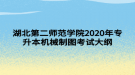 湖北第二師范學(xué)院2020年專升本機(jī)械制圖考試大綱