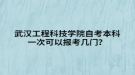 武漢工程科技學院自考本科一次可以報考幾門？