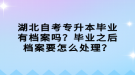 湖北自考專升本畢業(yè)有檔案嗎？畢業(yè)之后檔案要怎么處理？