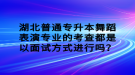 湖北普通專升本舞蹈表演專業(yè)的考查都是以面試方式進(jìn)行嗎？