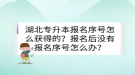 湖北專升本報名序號怎么獲得的？報名后沒有報名序號怎么辦？