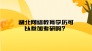 湖北網(wǎng)絡(luò)教育學(xué)歷可以參加考研嗎？