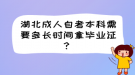 湖北成人自考本科需要多長時(shí)間拿畢業(yè)證？