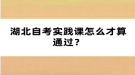 湖北自考實(shí)踐課怎么才算通過(guò)？