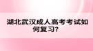 湖北武漢成人高考考試如何復習？