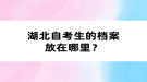 湖北自考生的檔案放在哪里？