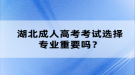 湖北成人高考考試選擇專業(yè)重要嗎？