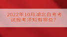 2022年10月湖北自考考試報考須知有哪些？