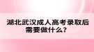 湖北武漢成人高考錄取后需要做什么？