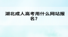 湖北成人高考用什么網(wǎng)站報(bào)名？