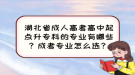 湖北省成人高考高中起點升?？频膶I(yè)有哪些？成考專業(yè)怎么選？