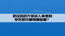 武漢紡織大學(xué)成人高考的學(xué)歷層次都有哪些呢？
