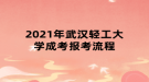 2021年武漢輕工大學成考報考流程