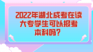 2022年湖北成考在讀大專學(xué)生可以報(bào)考本科嗎？