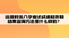 遠程教育入學考試成績和錄取結(jié)果查詢方法是什么樣的？