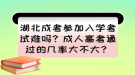 湖北成考參加入學考試難嗎？成人高考通過的幾率大不大？