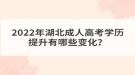2022年湖北成人高考學(xué)歷提升有哪些變化？