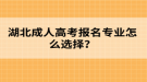 湖北成人高考報(bào)名專業(yè)怎么選擇？