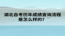 湖北自考?xì)v年成績查詢流程是怎么樣的？