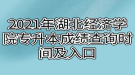 2021年湖北經濟學院專升本成績查詢時間及入口