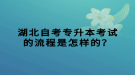 湖北自考專升本考試的流程是怎樣的？