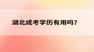 湖北成考學(xué)歷有用嗎？