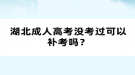 湖北成人高考沒考過可以補考嗎？