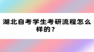 湖北自考學(xué)生考研流程怎么樣的？