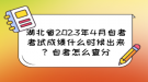 湖北省2023年4月自考考試成績(jī)什么時(shí)候出來(lái)？自考怎么查分？