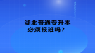 湖北普通專升本必須報(bào)班嗎？