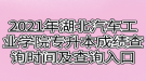 2021年湖北汽車工業(yè)學院專升本成績查詢時間及查詢?nèi)肟? style=