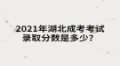 2021年湖北成考考試錄取分數(shù)是多少？