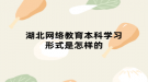 湖北網(wǎng)絡(luò)教育本科學習形式是怎樣的