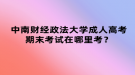 中南財(cái)經(jīng)政法大學(xué)成人高考期末考試在哪里考？