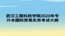 武漢工程科技學(xué)院2020年專升本國(guó)際貿(mào)易實(shí)務(wù)考試大綱