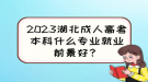 2023湖北成人高考本科什么專業(yè)就業(yè)前景好？