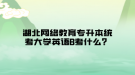 湖北網(wǎng)絡教育專升本統(tǒng)考大學英語B考什么？