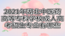 2021年湖北中醫(yī)藥高等專科學(xué)校成人高考招生專業(yè)有哪些