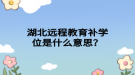 湖北遠(yuǎn)程教育補(bǔ)學(xué)位是什么意思？