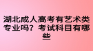 湖北成人高考有藝術(shù)類專業(yè)嗎？考試科目有哪些