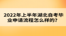 2022年上半年湖北自考畢業(yè)申請(qǐng)流程怎么樣的？