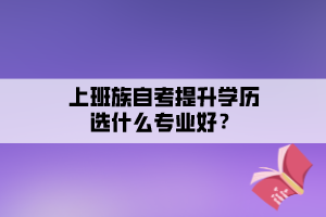 上班族自考提升學(xué)歷選什么專業(yè)好？