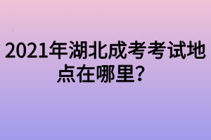 2021年湖北成考考試地點在哪里？